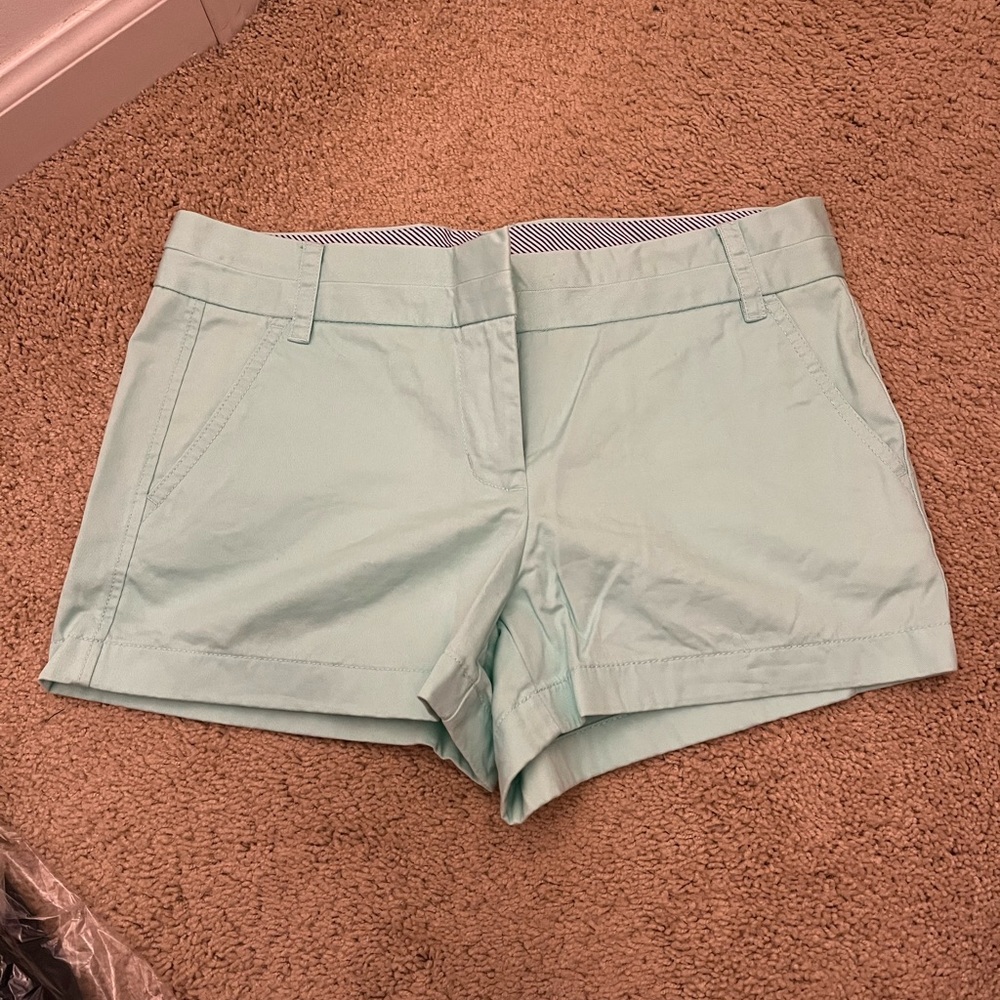 J.Crew Mint Colored Chino Shorts Size 6